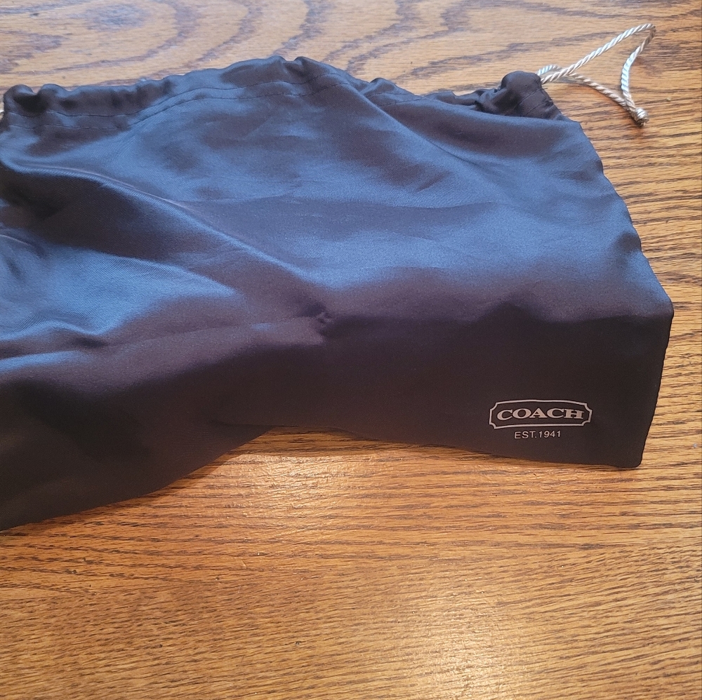 NWT Coach CC Signature Black Silver Gray Pewter Small Wristlet Bag Clutch Purse - Picture 7 of 8